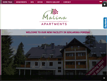 Tablet Screenshot of malina.com.pl
