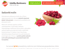 Tablet Screenshot of malina.pl